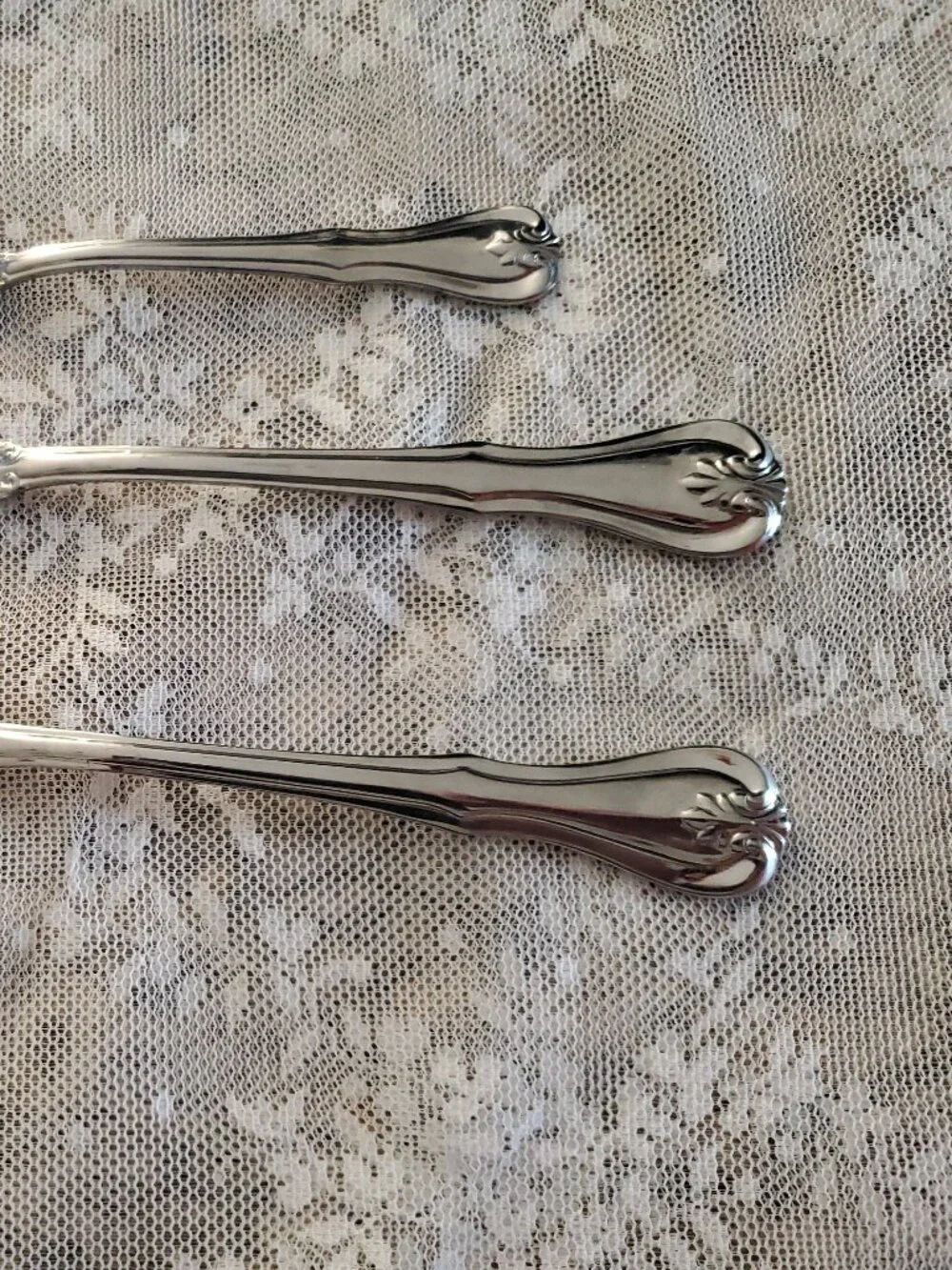 Reed & Barton 18/10 stainless flatware BRISTOL Glossy 3 piece Serving Misc. Lot